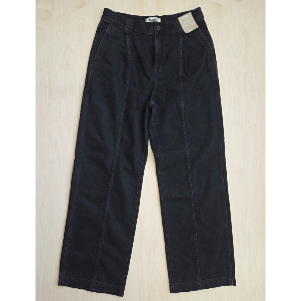 Madewell Perfect Vintage Wide-Leg Jean Seam Edition Trouser Black Denim *Read*